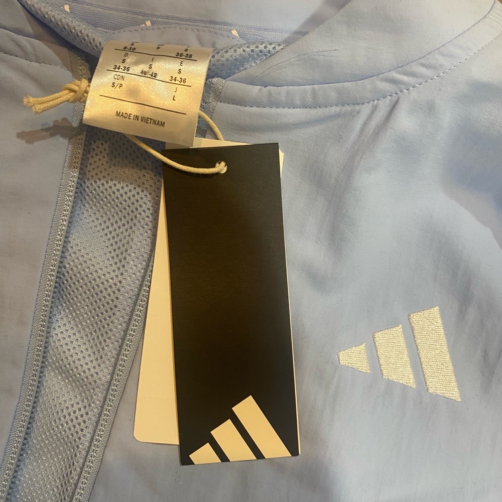 NWT Adidas Women's Light Blue Track Jacket - Picture 3 of 5